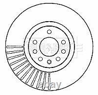 1x Brake Disc Front Aim Fits Vauxhall Astra Zafira Vectra Opel 2.0 3.0 CDTi