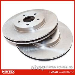 2x Brake Discs Pair Vented For Vauxhall Vectra MK2 1.9 CDTI Mintex Front