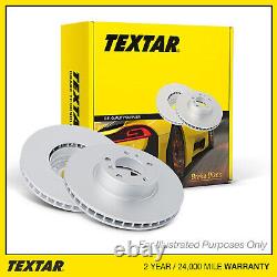 2x Brake Discs Vented For Vauxhall Vectra MK3 1.9 CDTi 16V Textar Rear 569114