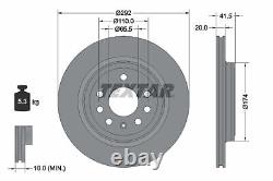 2x Brake Discs Vented For Vauxhall Vectra MK3 1.9 CDTi 16V Textar Rear 569114