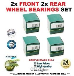2x Front 2x Rear WHEEL BEARINGS for VAUXHALL VECTRA Mk 1.9 CDTI 2002-2008