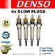 4x Denso Glow Plugs For Vauxhall Vectra Mk Ii 1.9 Cdti 16v 2004-2008