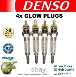 4x DENSO GLOW PLUGS for VAUXHALL VECTRA Mk II 1.9 CDTI 16V 2004-2008