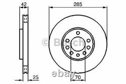 BOSCH FRONT BRAKE DISCS & PADS SET for VAUXHALL VECTRA II 1.9 CDTI 2002-2008