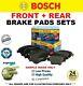 Bosch Front + Rear Axle Brake Pads Set For Vauxhall Vectra 1.9 Cdti 2002-2008