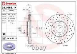 BREMBO Drilled FRONT + REAR DISCS + PADS for VAUXHALL VECTRA 1.9 CDTI 2002-2008