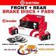 Brembo Drilled Front + Rear Discs + Pads For Vauxhall Vectra 1.9 Cdti 2004-2008