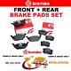 Brembo Front + Rear Axle Brake Pads Set For Vauxhall Vectra 1.9 Cdti 2002-2008