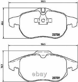 BREMBO FRONT + REAR Axle BRAKE PADS for VAUXHALL VECTRA 3.0 V6 CDTI 2003-2005