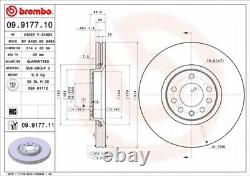 BREMBO Front Axle BRAKE DISCS + PADS for VAUXHALL VECTRA 3.0 V6 CDTI 2003-2005