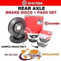 BREMBO Rear Axle BRAKE DISCS + PADS for VAUXHALL VECTRA 1.9 CDTi 16V 2004-2008
