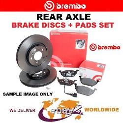 BREMBO Rear Axle BRAKE DISCS + PADS for VAUXHALL VECTRA 3.0 V6 CDTi 2003-2005