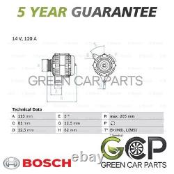 Bosch Alternator Fits Vauxhall Vectra Zafira Astra 1.9 CDTi D JTD JTDM