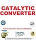 Cat Catalytic Converter For Vauxhall Vectra Mk Ii 1.9 Cdti 2002-2008
