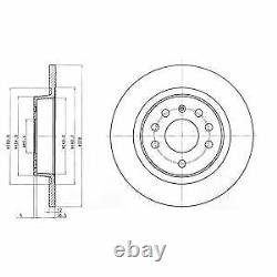 Delphi Rear Axle BRAKE DISCS + PADS for VAUXHALL VECTRA Mk II 1.9 CDTI 2004-2008