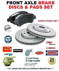 FRONT AXLE BRAKE DISCS and PADS SET for VAUXHALL VECTRA Mk II 3.0 CDTi 2005-2008