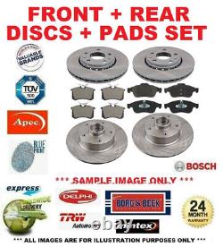 FRONT + REAR BRAKE DISCS and PADS for VAUXHALL VECTRA Mk II 1.9 CDTI 2004-2008