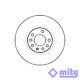 Fits Saab 9-3 Vauxhall Vectra 2.0 2.8 3.0 Cdti 3.2 1x Brake Disc Front Mity