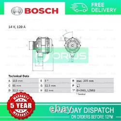 Fits Vauxhall Vectra Zafira Astra 1.9 CDTi D JTD JTDM Bosch Alternator