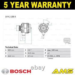 Fits Vauxhall Vectra Zafira Astra 1.9 CDTi + Other Models Alternator Bosch #1