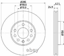 For Vauxhall Vectra C 1.9 SRI CDTi 2002-2009 Front & Rear Brake Discs & Pads