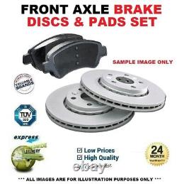 Front Axle BRAKE DISCS + BRAKE PADS for VAUXHALL VECTRA 1.9 CDTI 16V 2004-2008