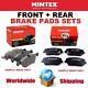 Mintex Front + Rear Axle Brake Pads For Vauxhall Vectra Mk 3.0 V6 Cdti 2003-2005