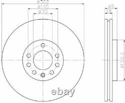 MINTEX Front BRAKE DISCS + PADS SET for VAUXHALL VECTRA 1.9 CDTI 16V 2004-2008