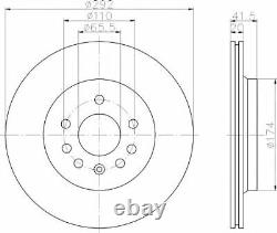 MINTEX Rear BRAKE DISCS + PADS SET for VAUXHALL VECTRA 1.9 CDTI 16V 2004-2008