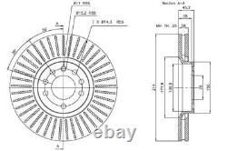 NK Front Brake Discs and Pad Set for Vauxhall Vectra CDTi 3.0 Aug 2005-Aug 2008