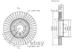 NK Pair of Front Brake Discs for Vauxhall Vectra CDTi 150 1.9 Apr 2004-Apr 2008