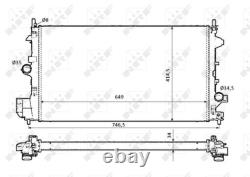 NRF Radiator for Vauxhall Vectra CDTi 120 Z19DT 1.9 April 2002 to April 2008