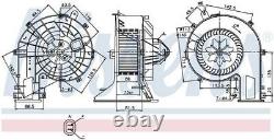 Nissens Heater Blower for Vauxhall Vectra CDTi 3.0 November 2003-December 2005