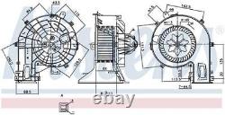 Nissens Heater Blower for Vauxhall Vectra CDTi 3.0 October 2005 to December 2009