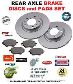 REAR AXLE BRAKE DISCS and PADS for VAUXHALL VECTRA Mk II 3.0 V6 CDTi 2003-2005