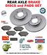 Rear Axle Brake Discs And Pads For Vauxhall Vectra Mk Ii 3.0 V6 Cdti 2003-2005