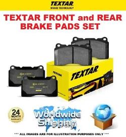 TEXTAR FRONT + REAR BRAKE PADS for VAUXHALL VECTRA Mk II 1.9 CDTI 16V 2004-2008