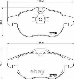 TEXTAR FRONT & REAR BRAKE PADS for VAUXHALL VECTRA Mk II 1.9 CDTI 2002-2008