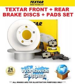 TEXTAR FRONT + REAR DISCS + PADS SET for VAUXHALL VECTRA 1.9 CDTI 2002-2008