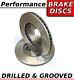 Vauxhall Vectra 1.9 Cdti 1/04-04 285mm Drilled & Grooved Sport Front Brake Discs