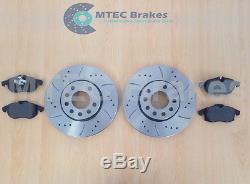 VECTRA C 1.9 CDti DRILLED GROOVED MTEC BRAKE DISCS Front Rear & Pads