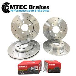 VECTRA C 1.9 CDti Drilled Grooved Brake Discs Front Rear & Pads 302mm Option