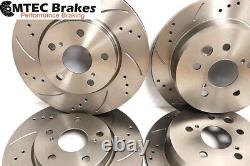 Vauxhall Vectra 1.9 CDTi 04-04 Front Rear Brake Discs & Pads Drilled Grooved