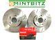 Vauxhall Vectra 1.9 Cdti 04-05 Front Brake Discs & Mintex Pads Dimpled Grooved