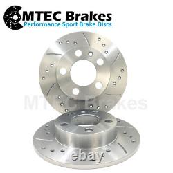 Vauxhall Vectra 1.9 CDTi 04-05 Rear Brake Discs & Pads Drilled Grooved