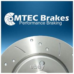 Vauxhall Vectra 1.9 CDTi 04-05 Rear Brake Discs & Pads Drilled Grooved