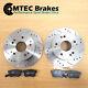 Vauxhall Vectra 3.0 V6 Cdti 03-05 Rear Brake Discs & Pads Mtec Drilled Grooved