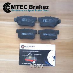 Vauxhall Vectra 3.0 V6 CDTi 03-05 Rear Brake Discs & Pads MTEC Drilled Grooved