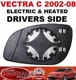 Vauxhall Vectra C Electric Heated Wing Mirror Glass Drivers Off Side Cdti Sxi