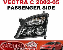 Vauxhall Vectra C New Headlight Headlamp Black Passenger Near Left Side Sri Cdti